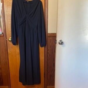 SHEIN Navy Long Sleeve Dress
